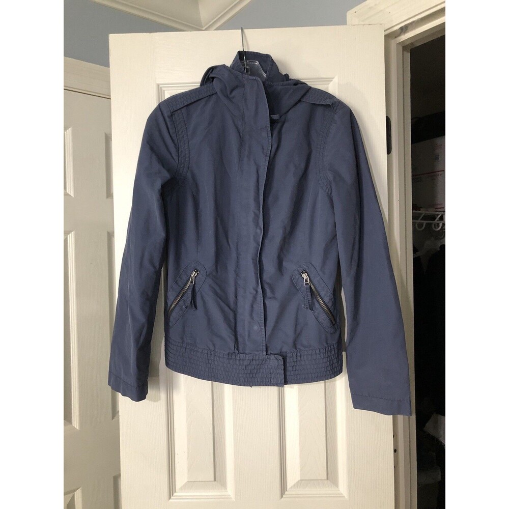 Vintage United Colors Of‎ Benetton Blue Nylon Utility  Light Jacket Sz Med Y2K